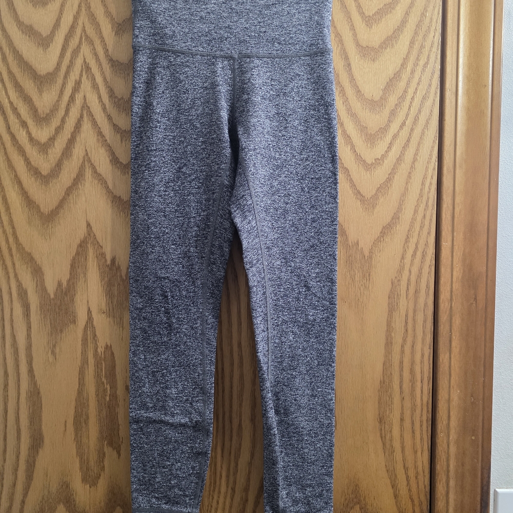Gray High-Waisted Leggings